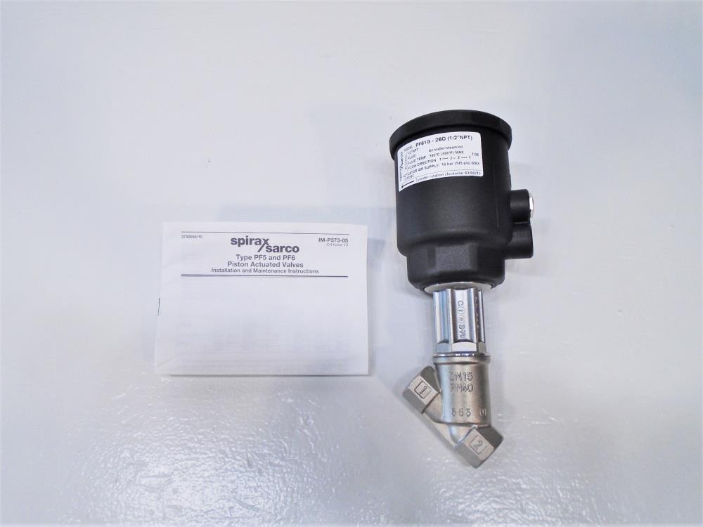 Spirax Sarco M&M 1/2" NPT Piston Actuated Valve, Stainless, PF61G-2BD